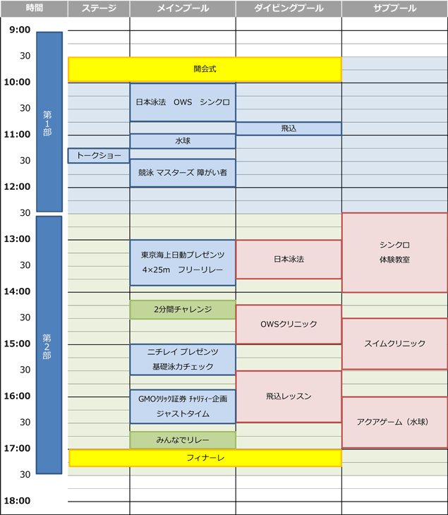 スケジュール